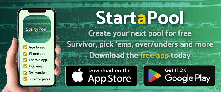 StartaPool: Create your next pool for free (Survivor, pick ‘em, over/unders and more) Download the free app today
